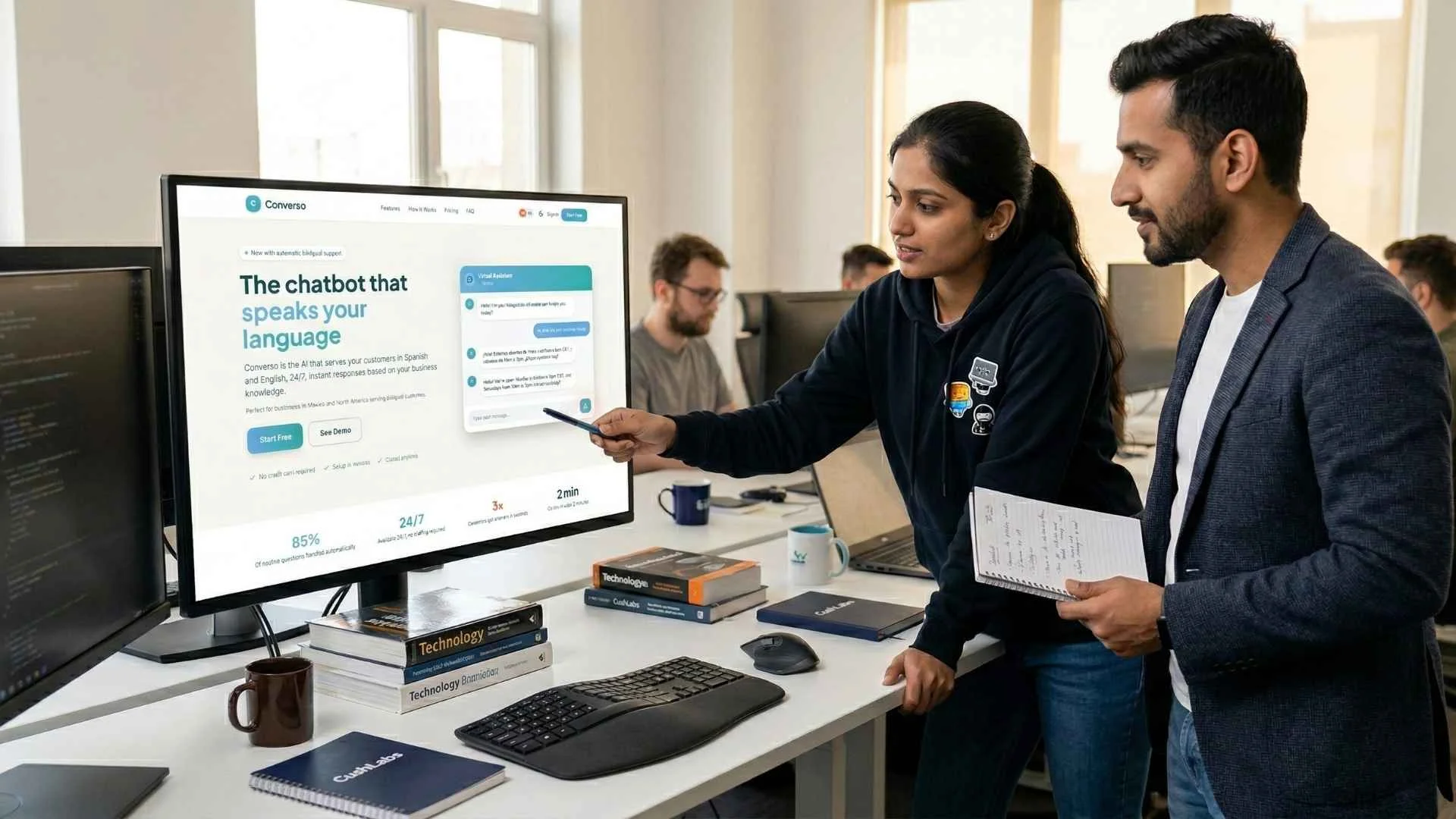 Converso AI — Bilingual AI Front Desk & Sales Assistant