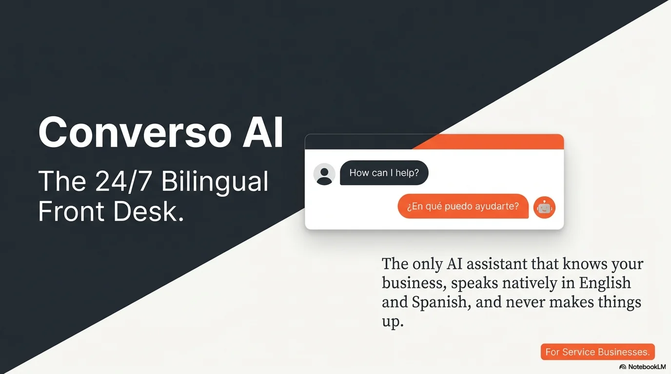Converso AI — Bilingual AI Front Desk & Sales Assistant