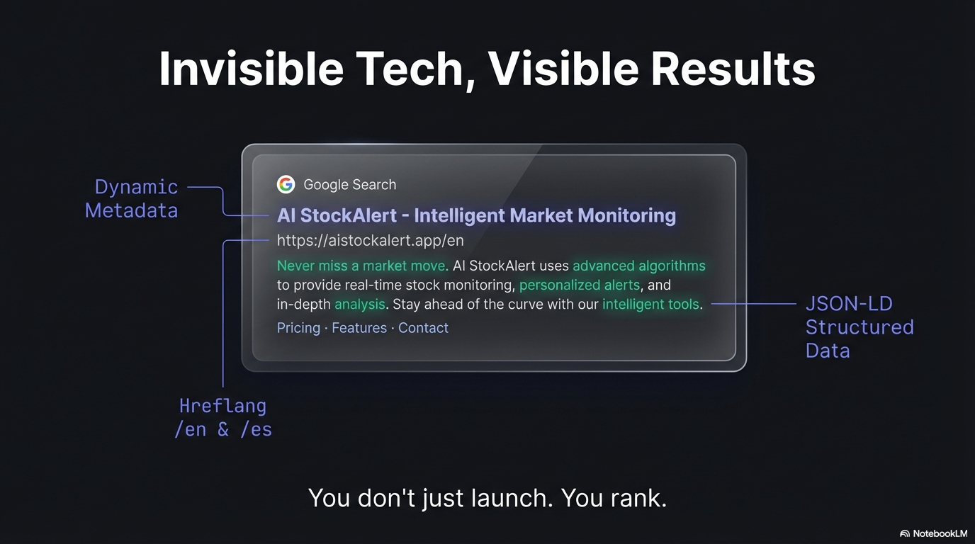Invisible Tech, Visible Results — dynamic metadata, hreflang, JSON-LD structured data