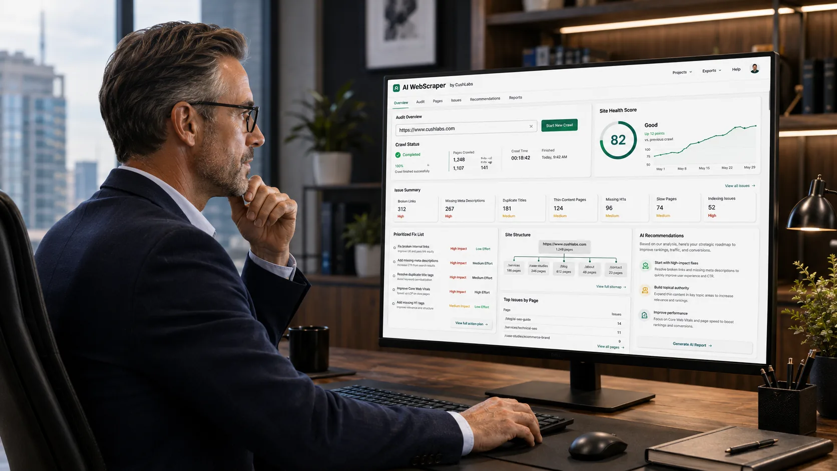 AI-Powered Web Scraper & SEO Analyzer