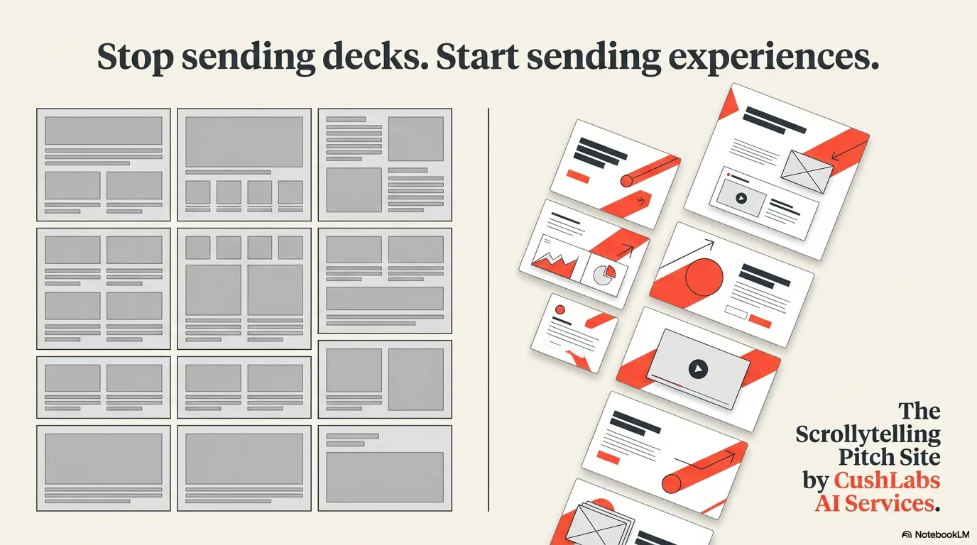 Opening overlay with presentation mode and browse freely options