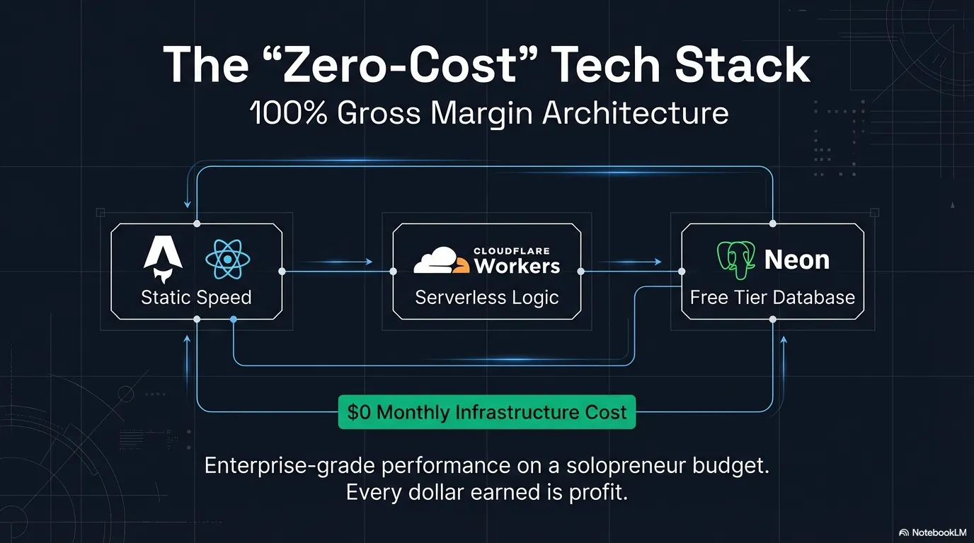 The Zero-Cost Tech Stack — Enterprise-grade performance on a solopreneur budget with $0 monthly infrastructure
