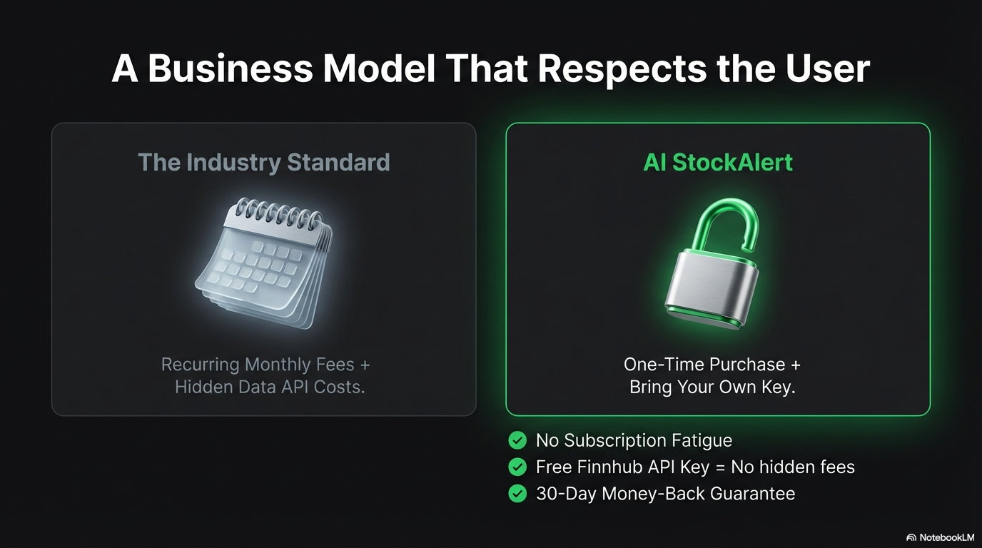 A Business Model That Respects the User — one-time purchase, bring your own key, no subscription fatigue